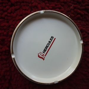 Hercules ashtray with original Hercules logo.